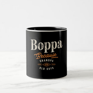Caneca De Café Em Dois Tons Boppa Porque Vovô É Engraçado Por Caras Velhas