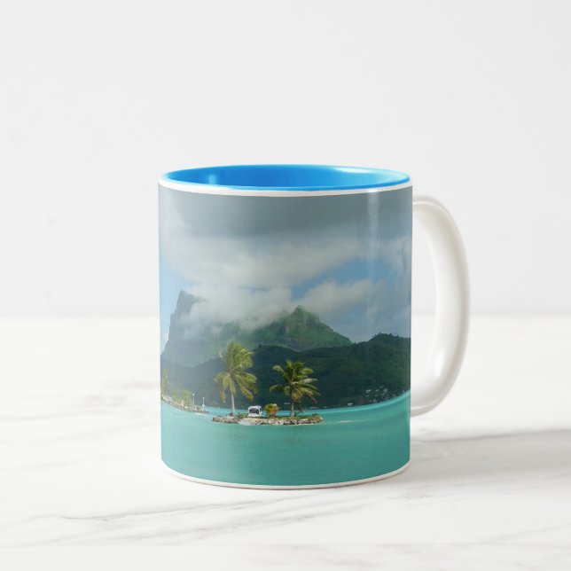 Caneca De Café Em Dois Tons Bora Bora (Frente Esquerda)
