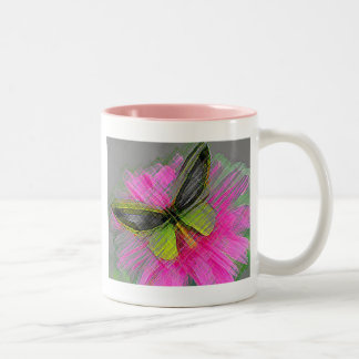 CANECA DE CAFÉ EM DOIS TONS BORBOLETA