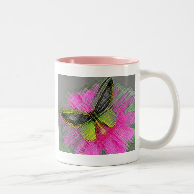 CANECA DE CAFÉ EM DOIS TONS BORBOLETA (Direita)