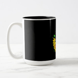 Caneca De Café Em Dois Tons Borboletas Monarcas