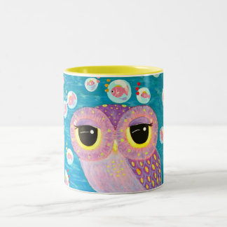 Caneca De Café Em Dois Tons Borbulhagem com amor