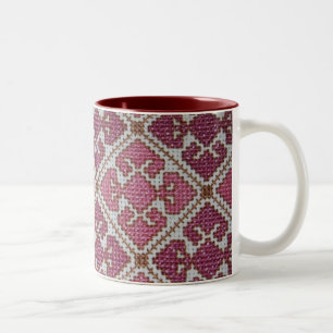 Caneca De Café Em Dois Tons Bordado