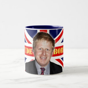 Caneca De Café Em Dois Tons Boris Johnson DUDE