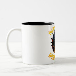 Caneca De Café Em Dois Tons Born to Ride Flaming Skull Helmet