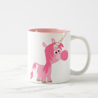 Caneca De Café Em Dois Tons Borracha de Cartoon Gum Unicorn Mug