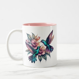 Caneca De Café Em Dois Tons Borracha e flor