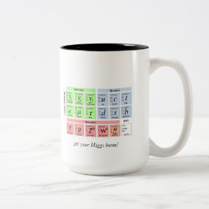 Caneca De Café Em Dois Tons Boson v1b de Higgs