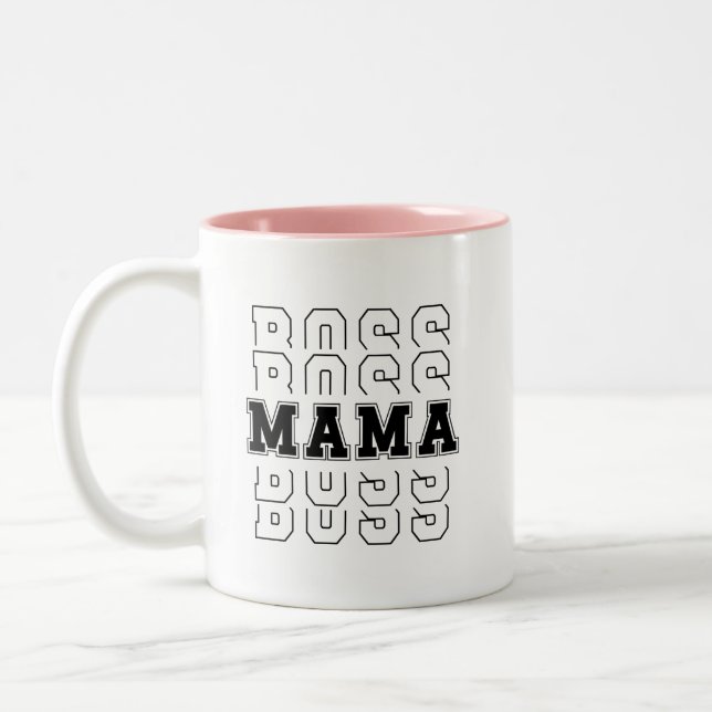 Caneca De Café Em Dois Tons Boss Mama Mug (Esquerda)