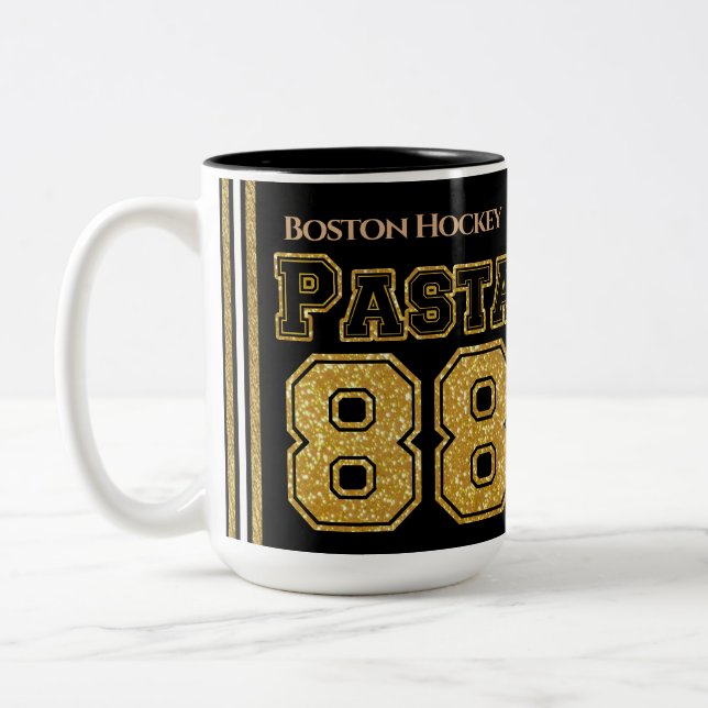 Caneca De Café Em Dois Tons Boston Hockey Pasta 88 (Esquerda)