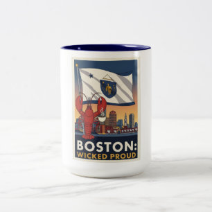 Caneca De Café Em Dois Tons Boston Wicked Orud
