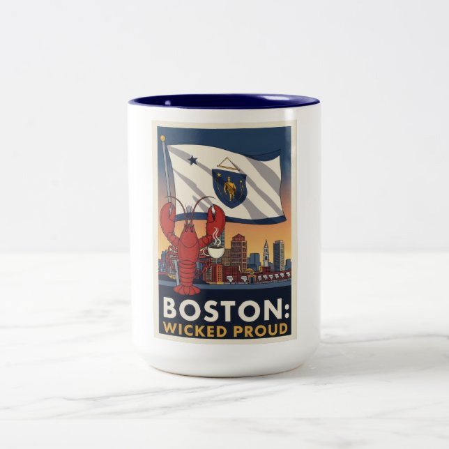 Caneca De Café Em Dois Tons Boston Wicked Orud (Centro)