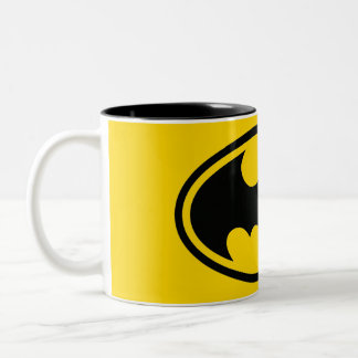Caneca De Café Em Dois Tons Botão Batman