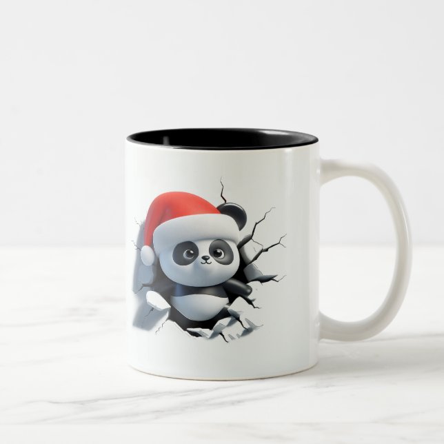 Caneca De Café Em Dois Tons Both Side 3D Christmas | Merry Christmas Mug (Direita)