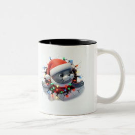 Caneca De Café Em Dois Tons Both Side 3D Christmas | Merry Christmas Mug