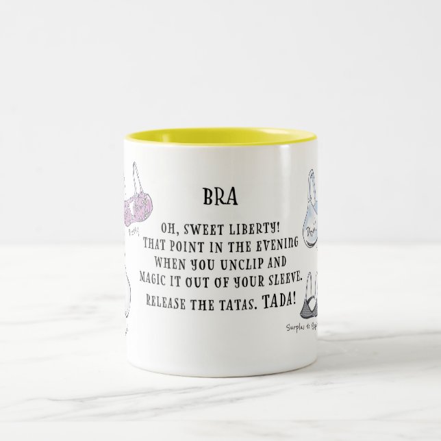 Caneca De Café Em Dois Tons Bra Mug (Centro)