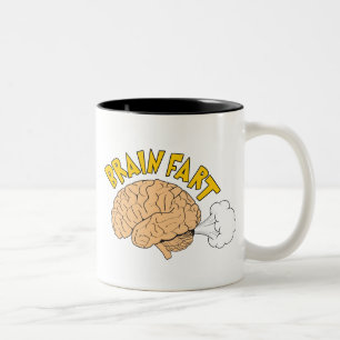 Caneca De Café Em Dois Tons Brain Fart Mug