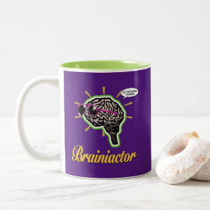 Caneca De Café Em Dois Tons Brainiator Purple BG