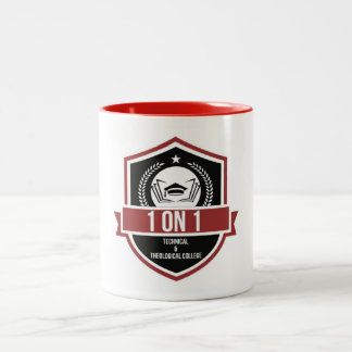 Caneca De Café Em Dois Tons Branco/Vermelho 1 em 1 TNTC Mug
