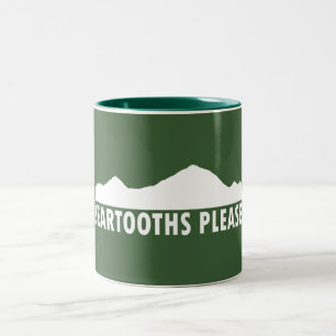 Caneca De Café Em Dois Tons Brancos, por favor