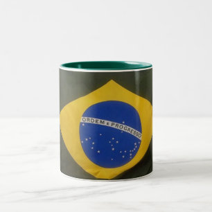 Caneca De Café Em Dois Tons Brasil - Mug-