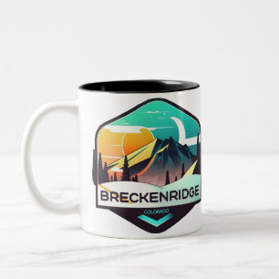 Caneca De Café Em Dois Tons Breckenridge Ski Mug - Perfeito para Pássaros de E