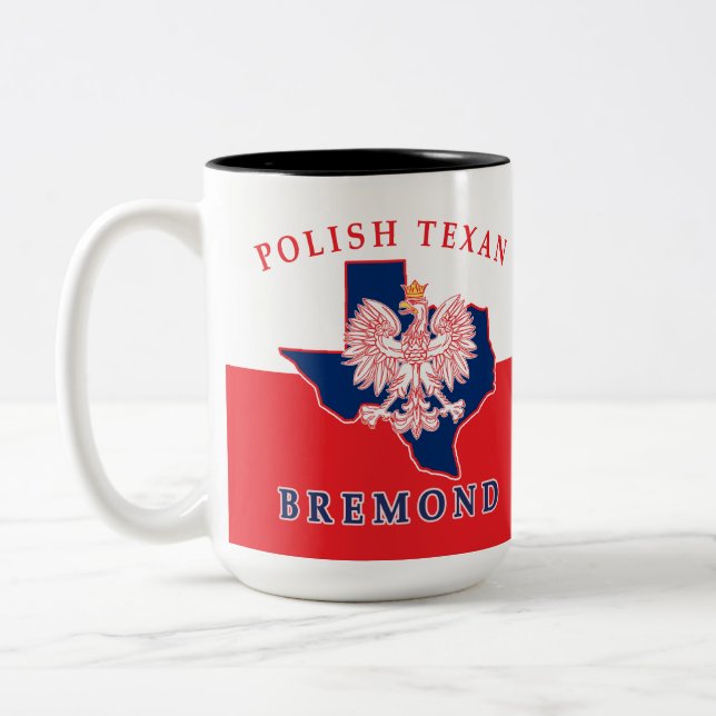 Caneca De Café Em Dois Tons Bremond Polonês Texan (Esquerda)