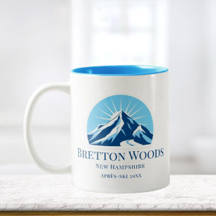 Caneca De Café Em Dois Tons Bretton Woods New Hampshire ski área café