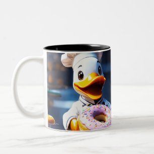 Caneca De Café Em Dois Tons Brew do Quack-Up: Um Mugful do Donald Delight