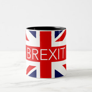 CANECA DE CAFÉ EM DOIS TONS BREXIT UNIÃO JACK - IMAGEM DE ALTA QUALIDADE