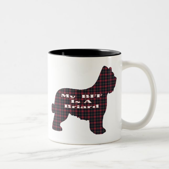 Caneca De Café Em Dois Tons Briard BFF Mug (Direita)
