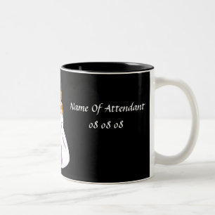 Caneca De Café Em Dois Tons "Bridal Party Attendente" - Mug personalizável