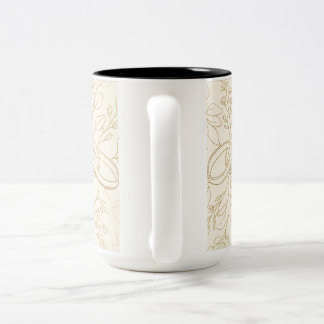 Caneca De Café Em Dois Tons Bride Groom Gift | Watercolor Sage Green Botanical