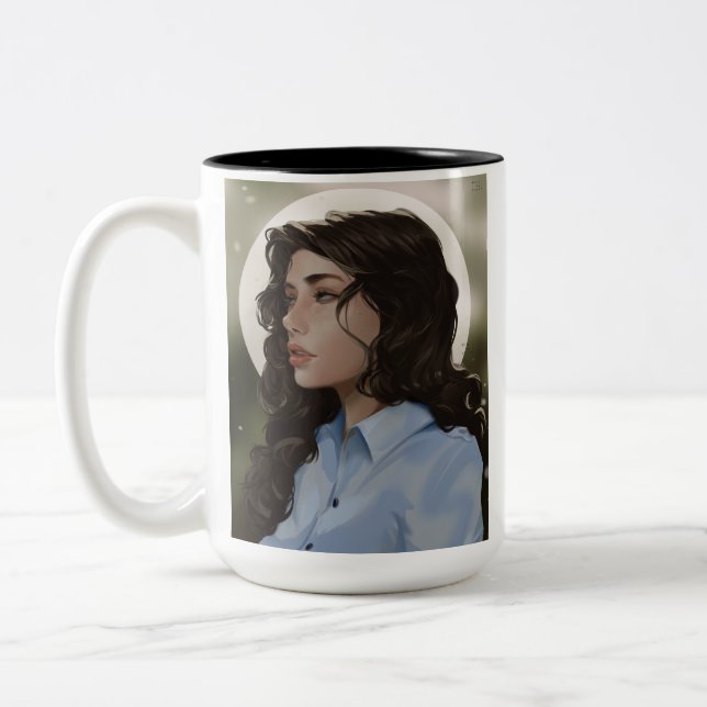 Caneca De Café Em Dois Tons Brielle Character Mug (Esquerda)