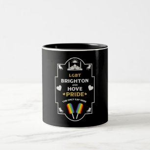Caneca De Café Em Dois Tons Brighton e Hove Pride