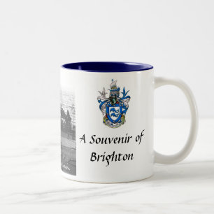 Caneca De Café Em Dois Tons Brighton Souvenir Mug