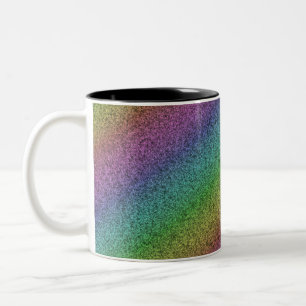 Caneca De Café Em Dois Tons Brilho Arco-íris