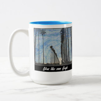 Caneca De Café Em Dois Tons Brilho Como Van Gogh Mug