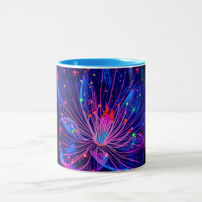 Caneca De Café Em Dois Tons Brilho da Gruta Além (Centro)
