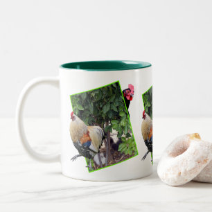 Caneca De Café Em Dois Tons **"Brincadeira: Esconde-se e procure frango em 3D"