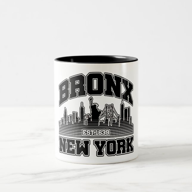 Caneca De Café Em Dois Tons Bronx, Nova Iorque (Centro)