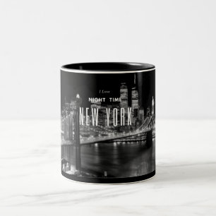 Caneca De Café Em Dois Tons Brooklyn Bridge - Mug de Café De Dois Toneladas