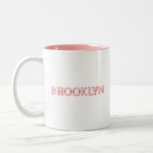 Caneca De Café Em Dois Tons Brooklyn Glown Neon Lights