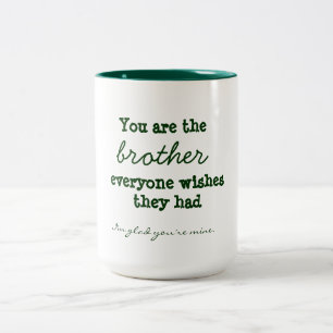Caneca De Café Em Dois Tons Brother Quote Mug