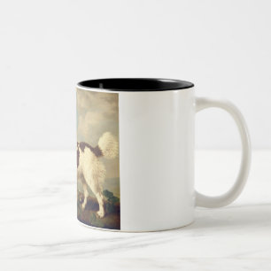 Caneca De Café Em Dois Tons Brown e Spaniel branco de Norfolk ou de água, 177