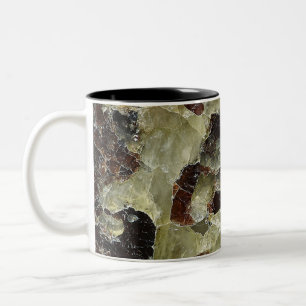 Caneca De Café Em Dois Tons Brown marmoreou o quartzo