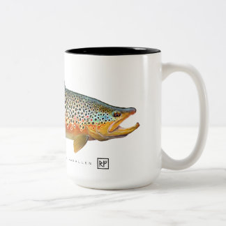 Caneca De Café Em Dois Tons Brown Trout Mug
