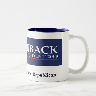 Caneca De Café Em Dois Tons BROWNBACK PARA a caneca do PRESIDENTE café