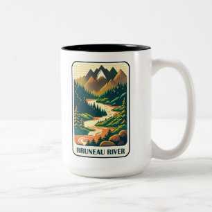 Caneca De Café Em Dois Tons Bruneau River Idaho Colors