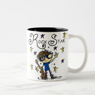 Caneca De Café Em Dois Tons Brunette Rock Star